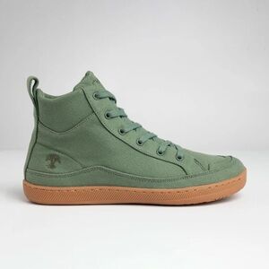 Eco-Friendly Green High-Top Sneakers